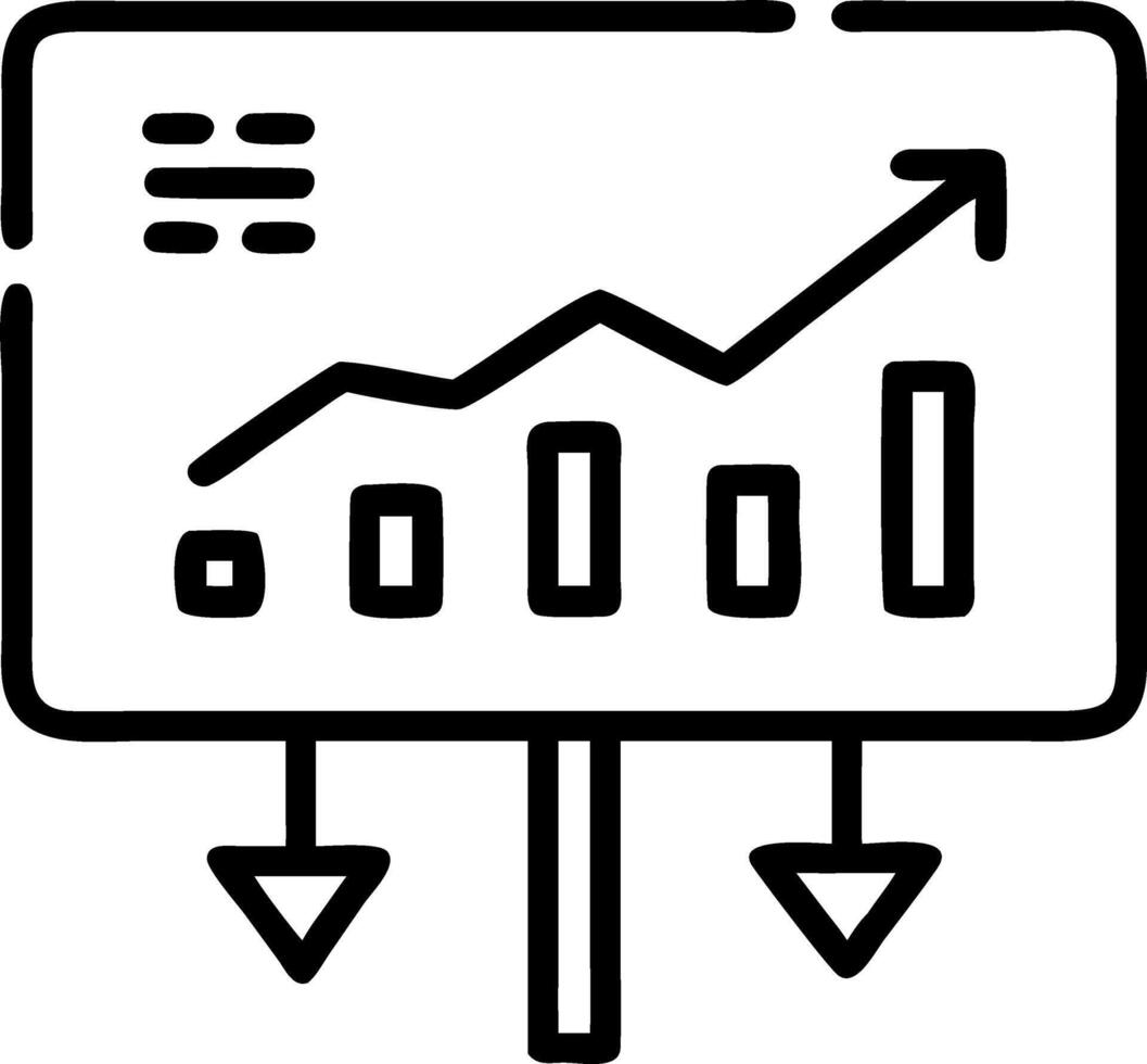 Macro View of Futuristic Business Growth Metrics vector
