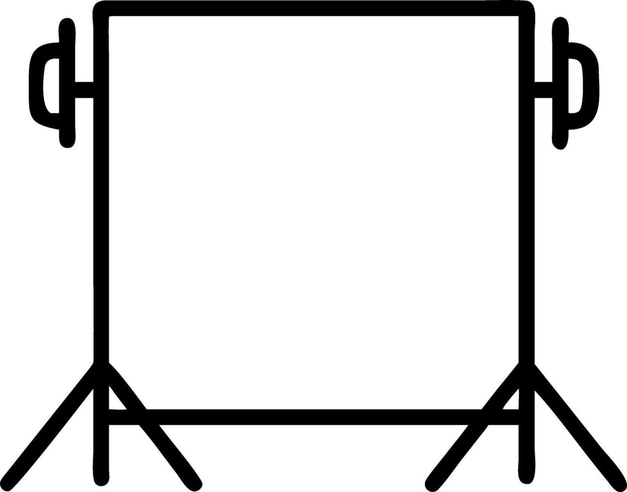 Minimalist white studio with seamless backdrop vector