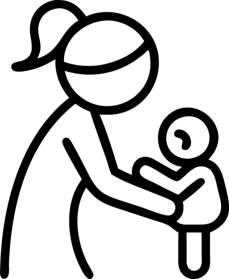Mother and baby enjoying a sunny day at the playground candid with copy space vector