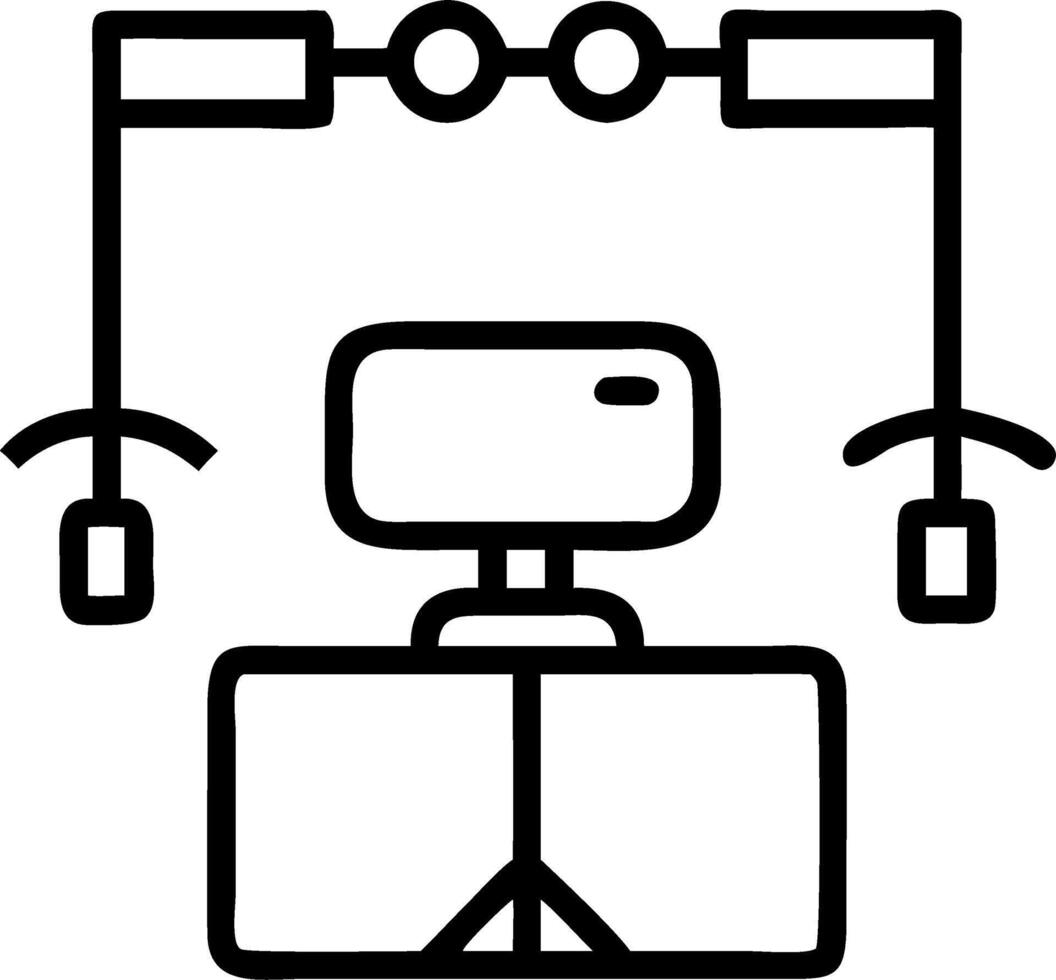 Plain Digital Innovation Lab with Futuristic Devices and Copy Space vector