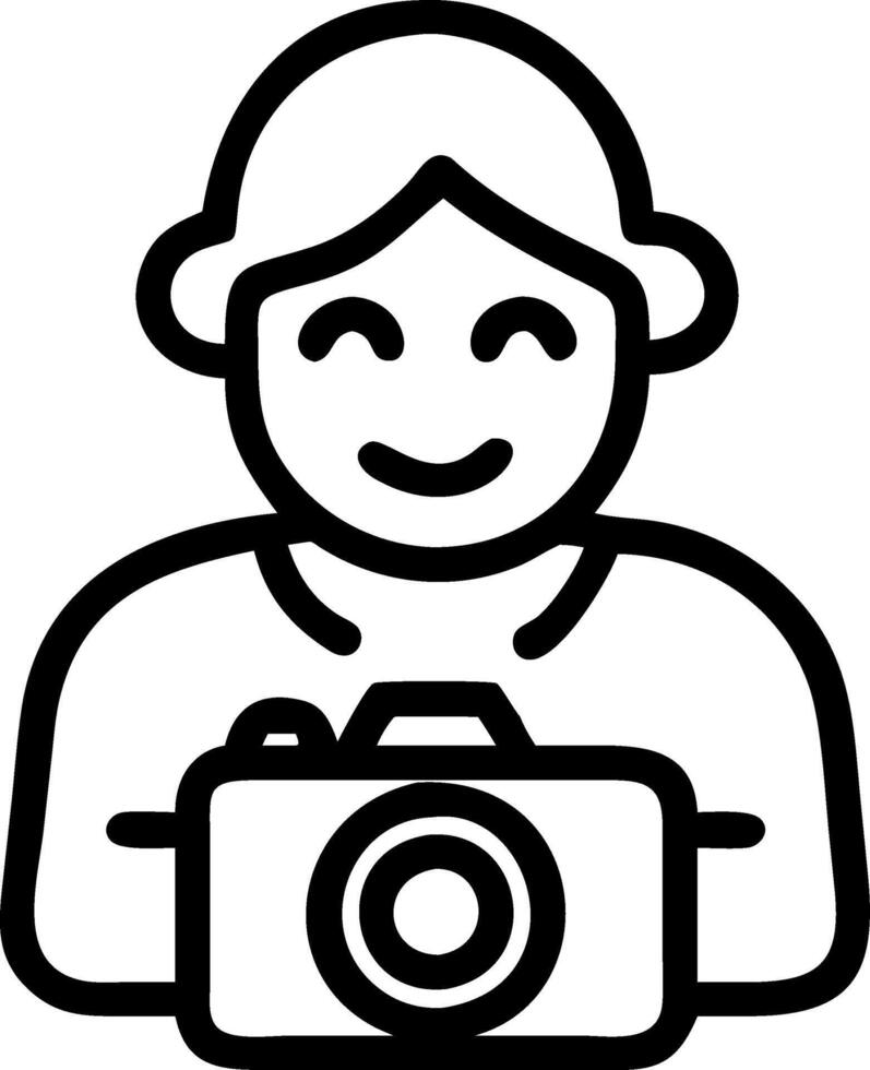 Senior woman engaging in digital photography with a macro close up and copy space vector