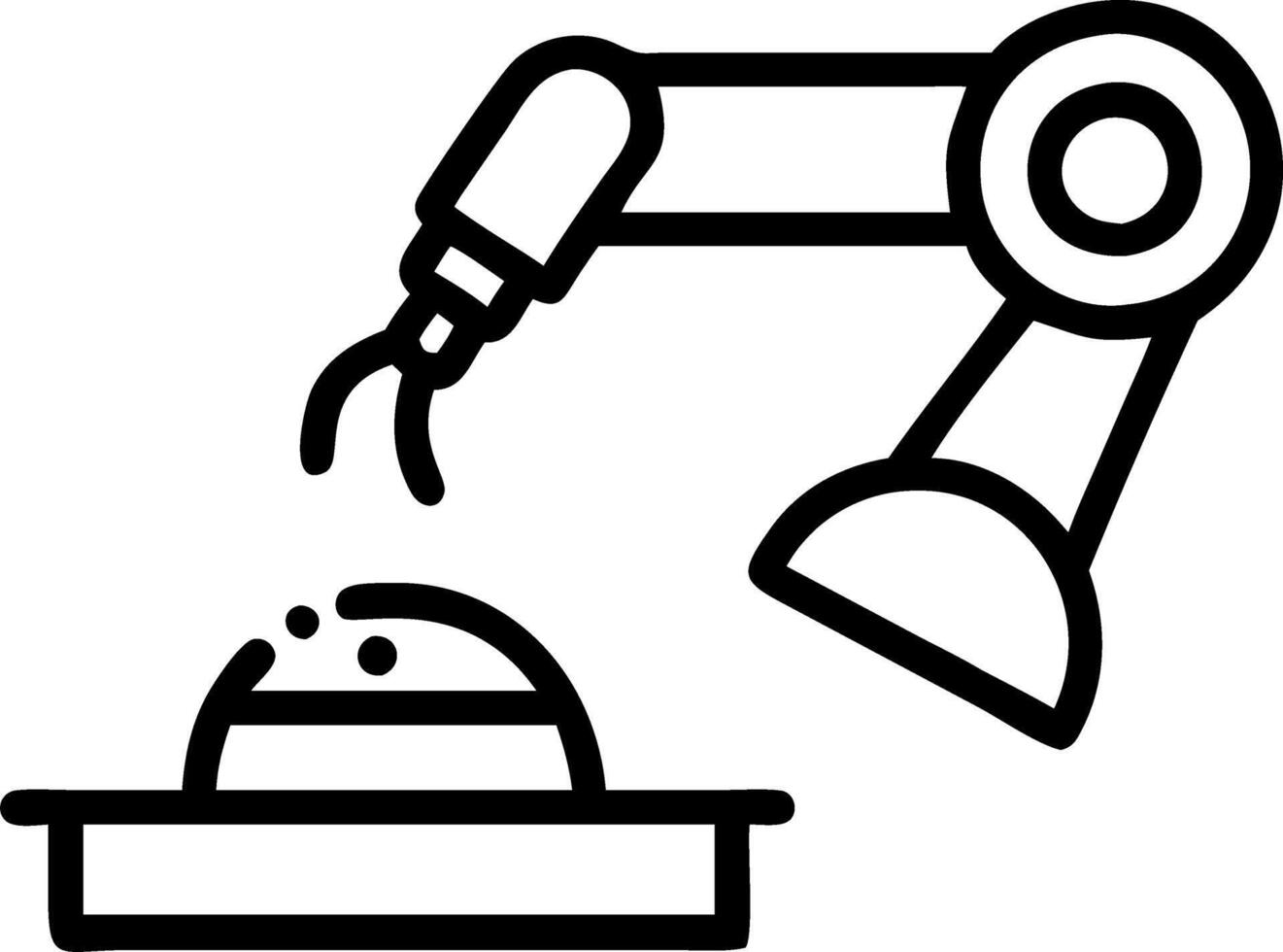 Smart Kitchen Robotic Chef vector