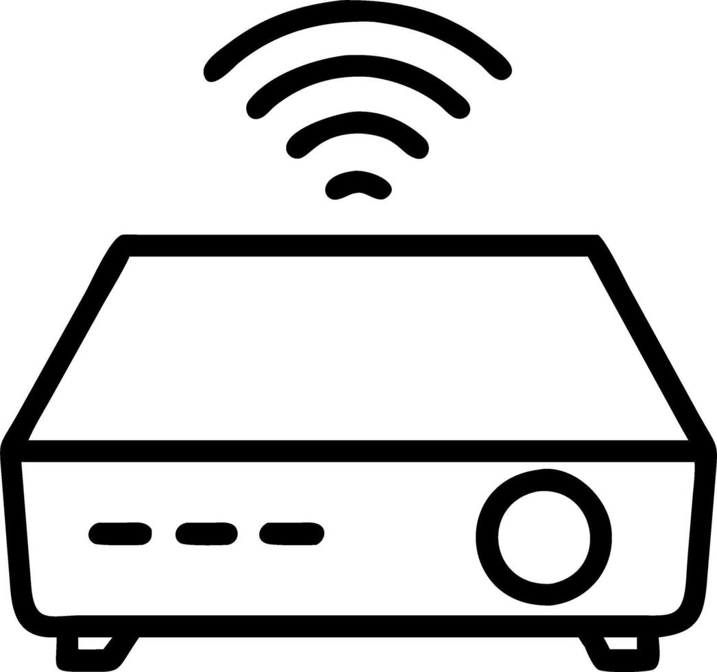 Smart home assistant with holographic interface projecting controls vector
