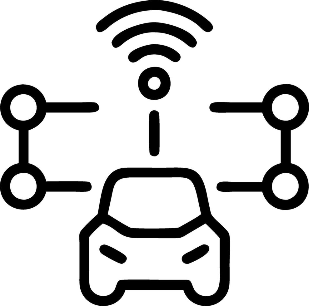 Smart Transportation Control Hub vector