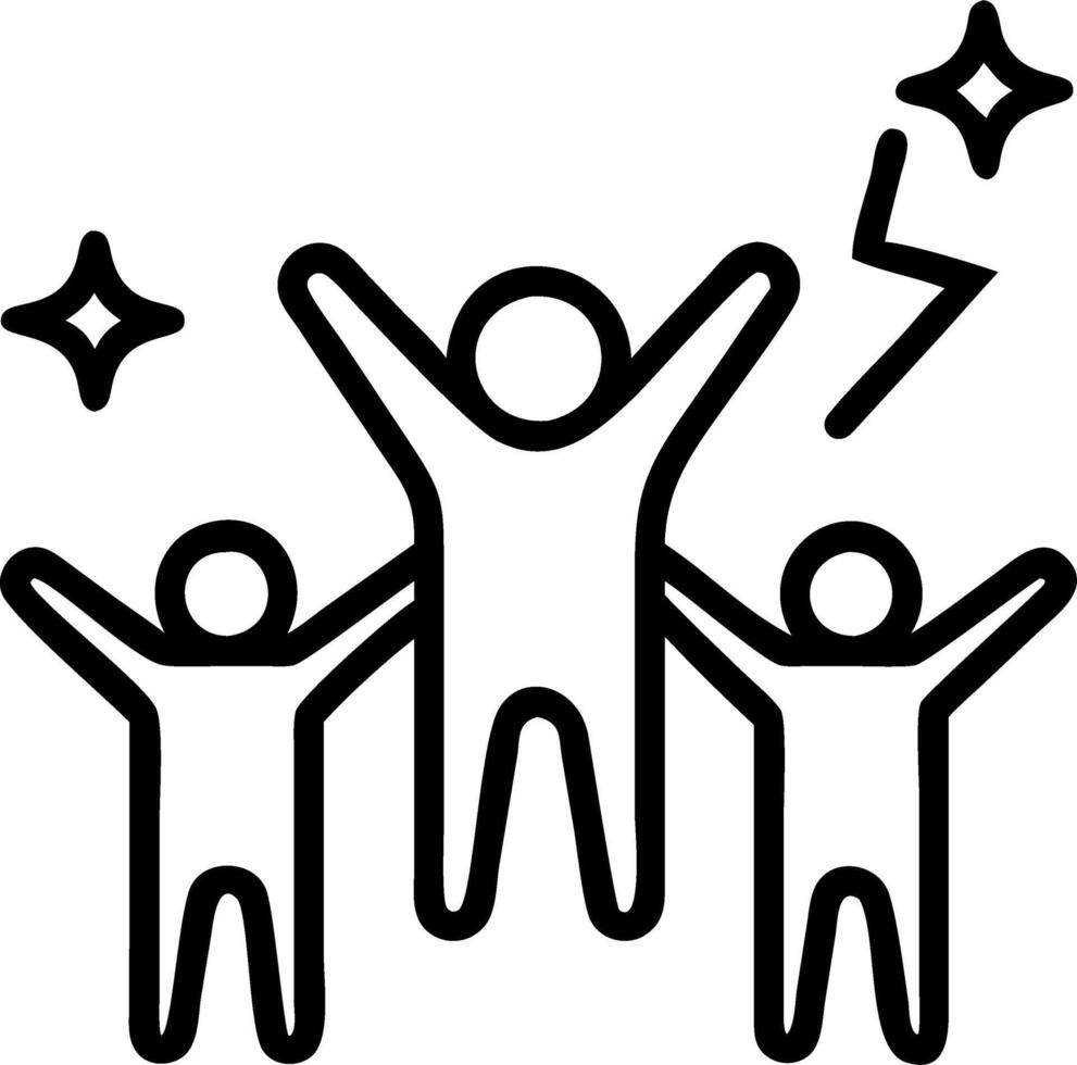 Startup team celebrating AI driven business success vector