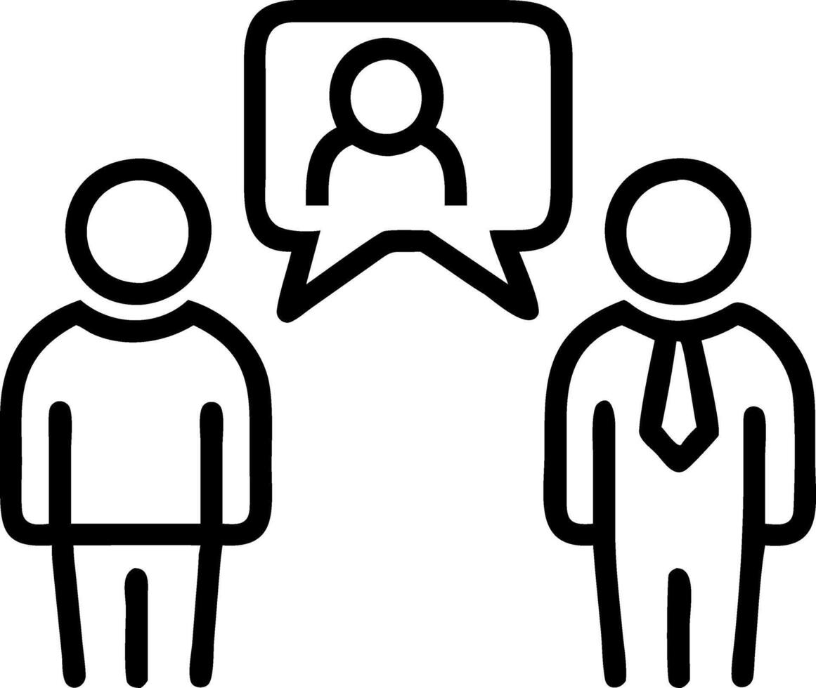 Unexpected business mentorship vector