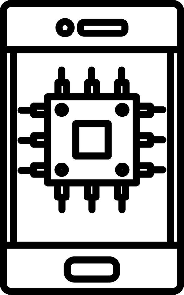Cpu Icon Design Symbol vector