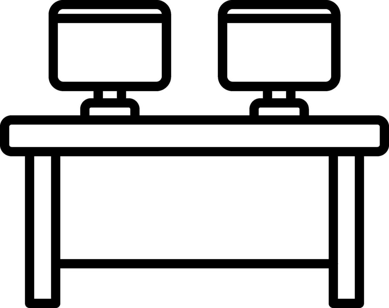 Work Table Icon Design Symbol vector