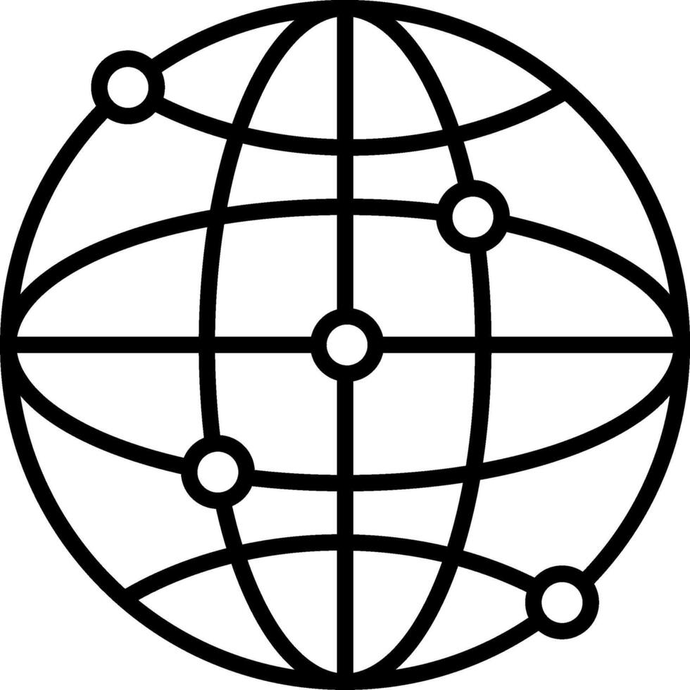 Worldwide Icon Design Symbol vector