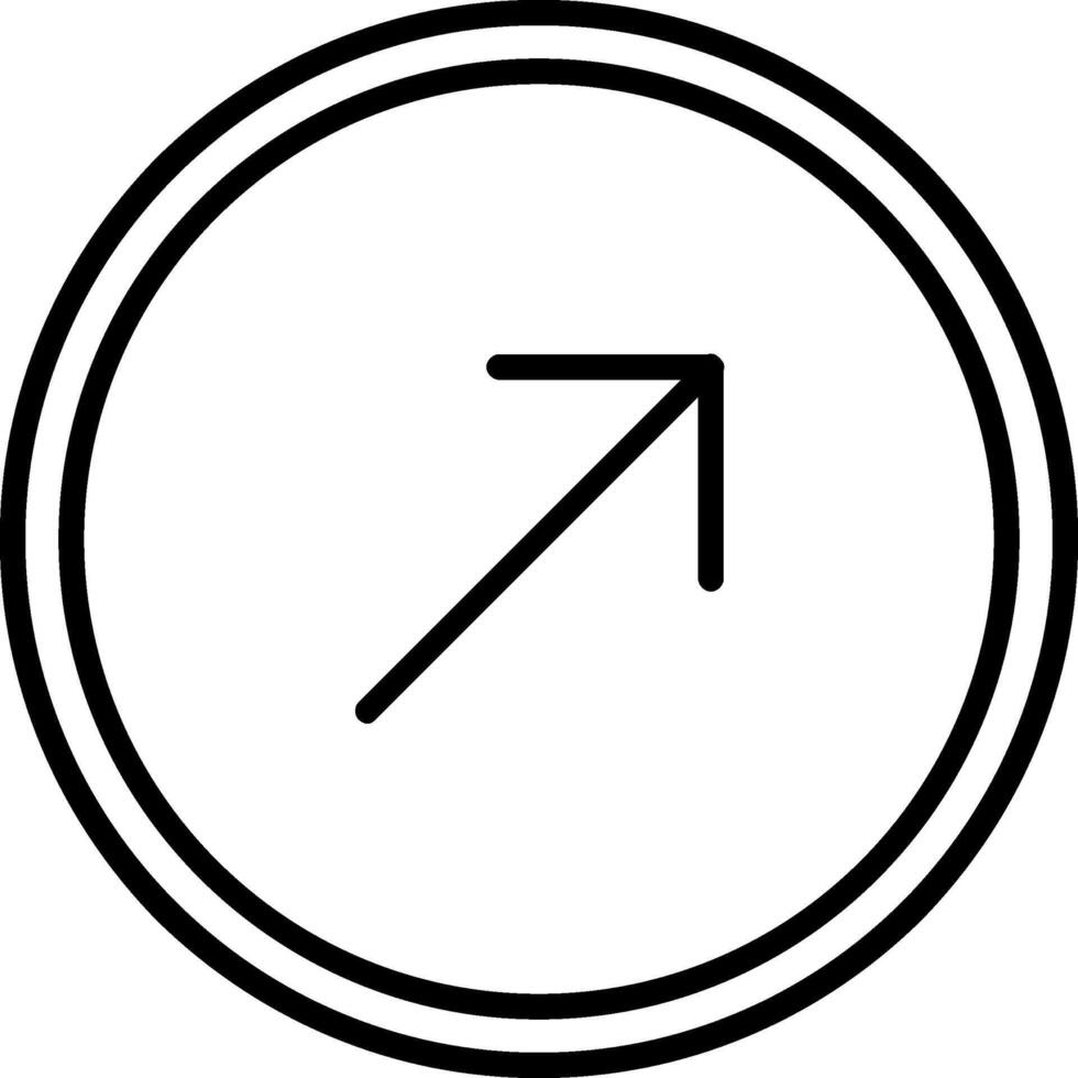 Up Right Arrow Icon Design Symbol vector