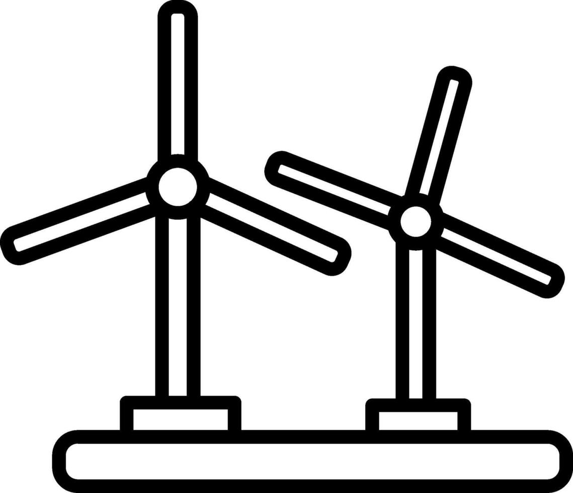Wind Turbine Icon Design Symbol vector