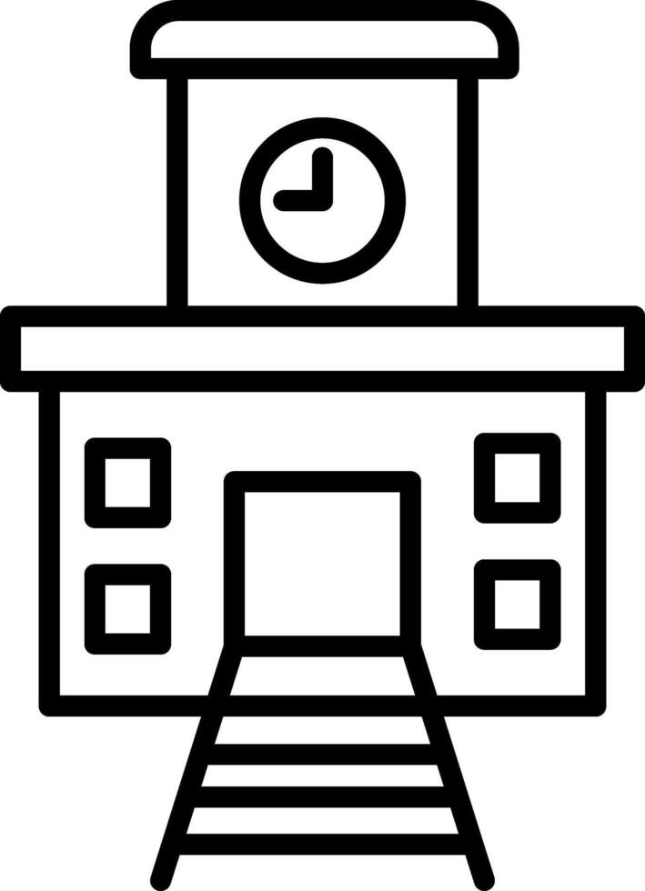 Train Station Icon Design Symbol vector