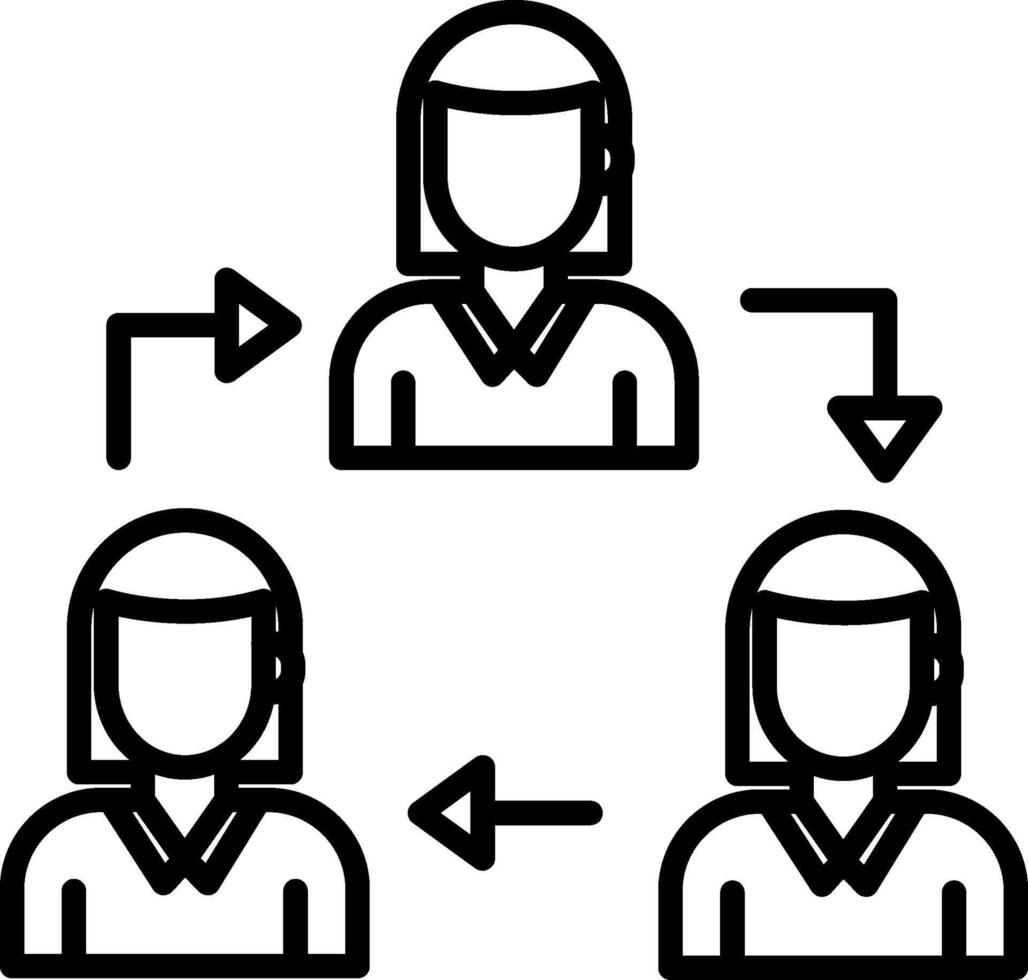 Team Work Icon Design Symbol vector
