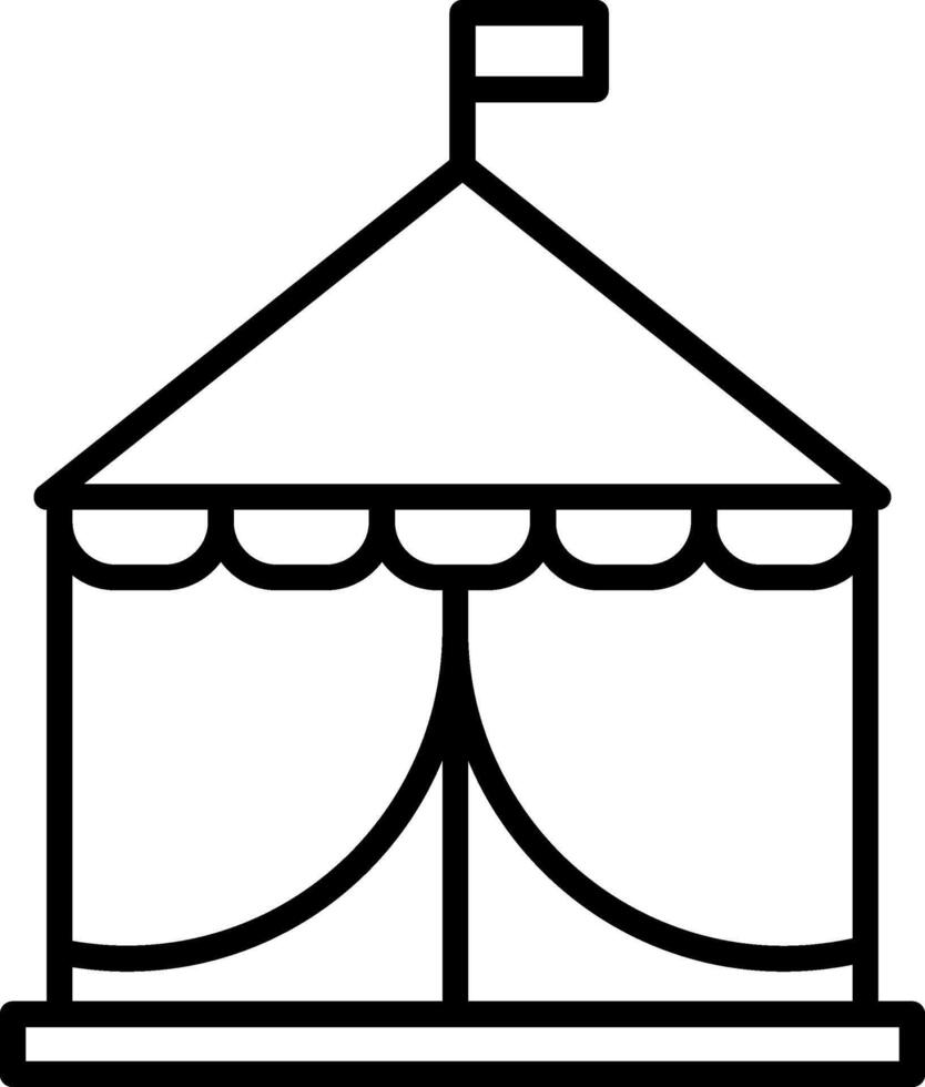 Tent Icon Design Symbol vector