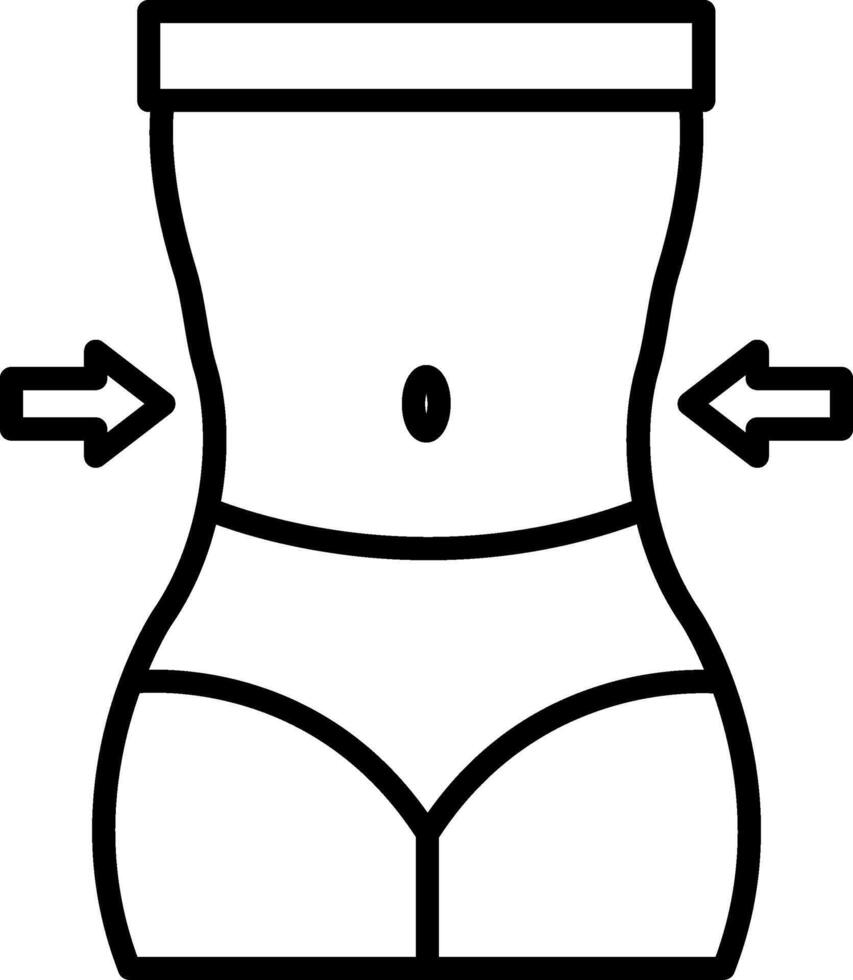 Waist Icon Design Symbol vector