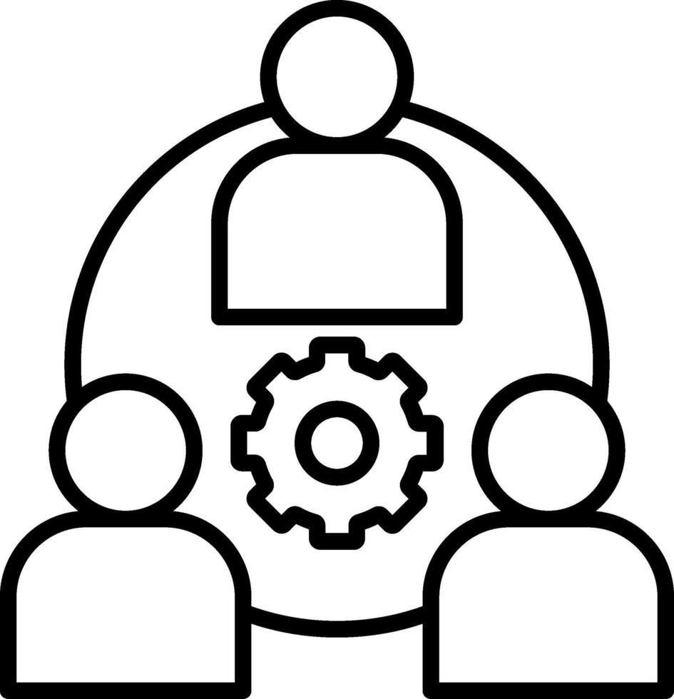 Team Management Icon Design Symbol vector