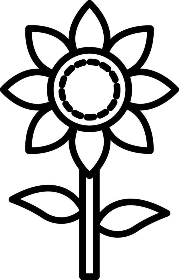 Sunflower Icon Design Symbol vector