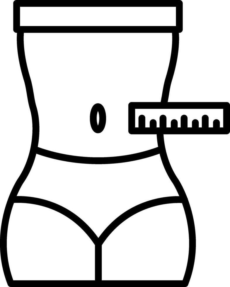 Waist Icon Design Symbol vector