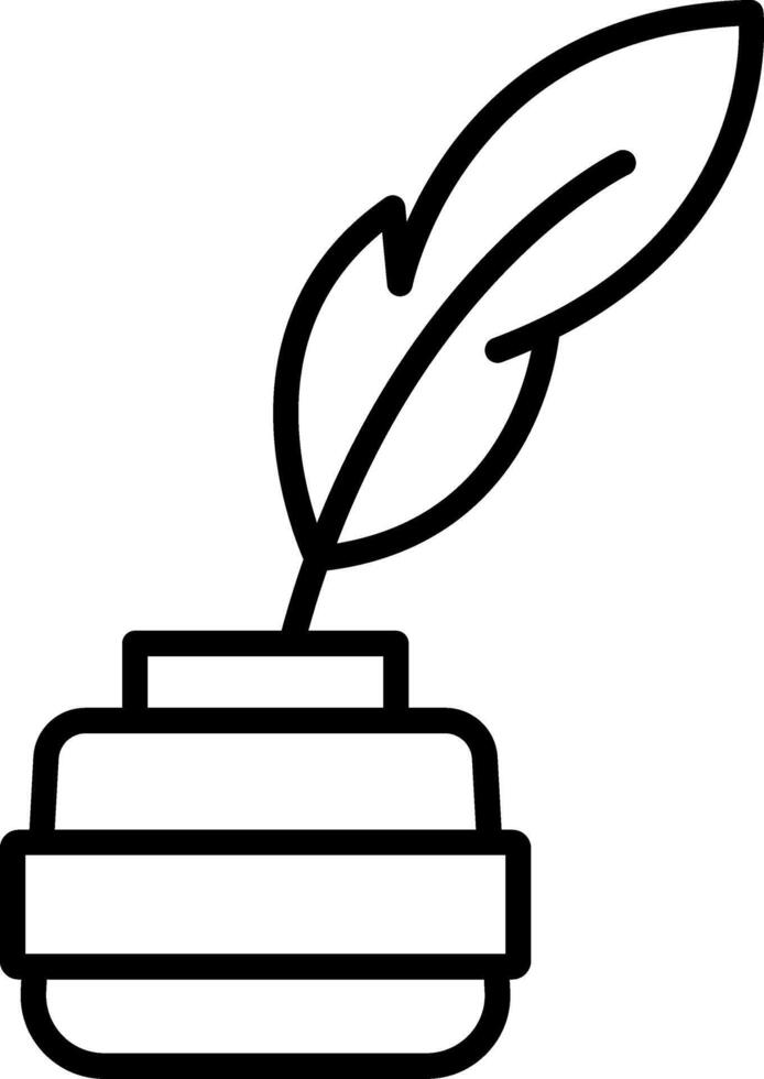 Quill Icon Design Symbol vector