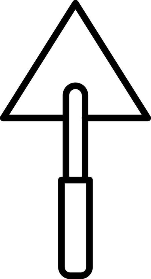 Triangular Shovel Icon Design Symbol vector