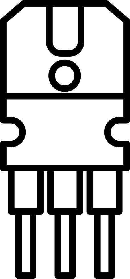 Transistor Icon Design Symbol vector