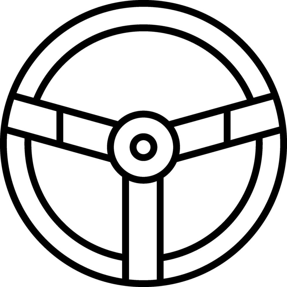 Steering Wheel Icon Design Symbol vector