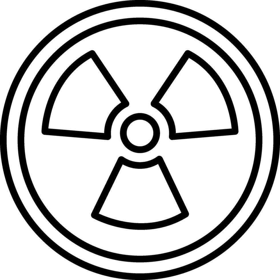 Nuclear Icon Design Symbol vector