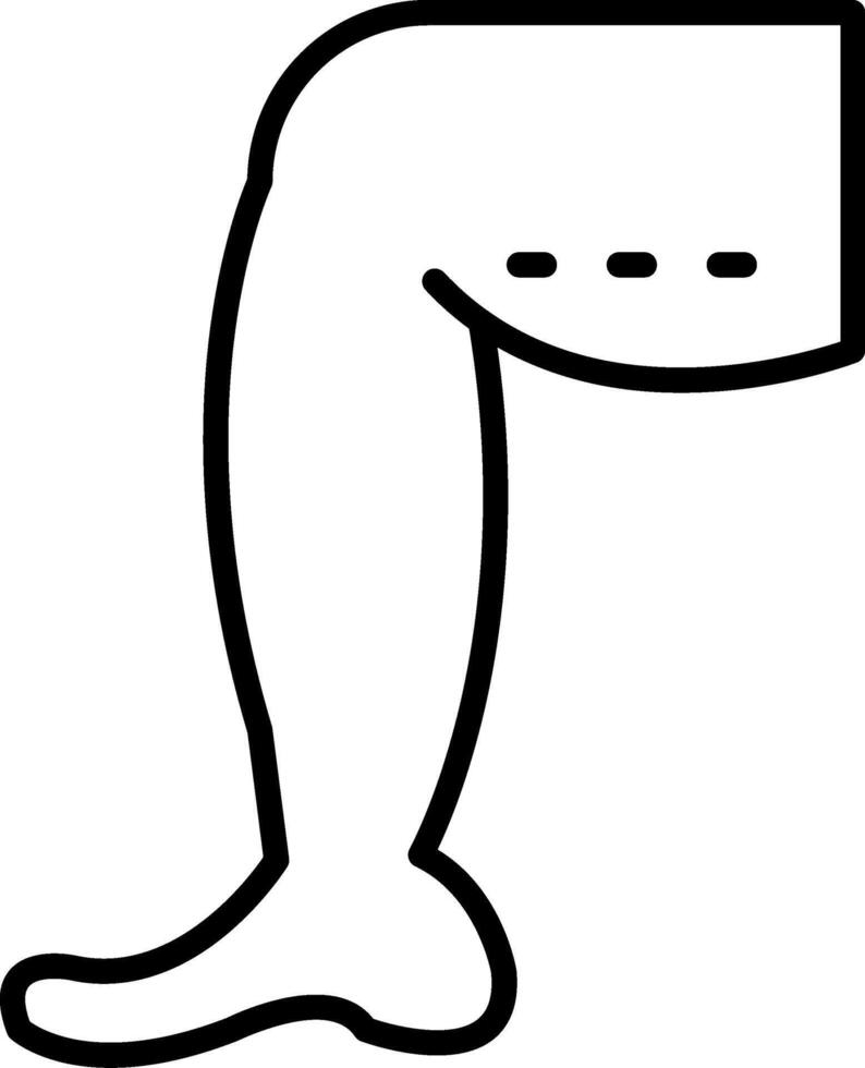 Thighs Icon Design Symbol vector