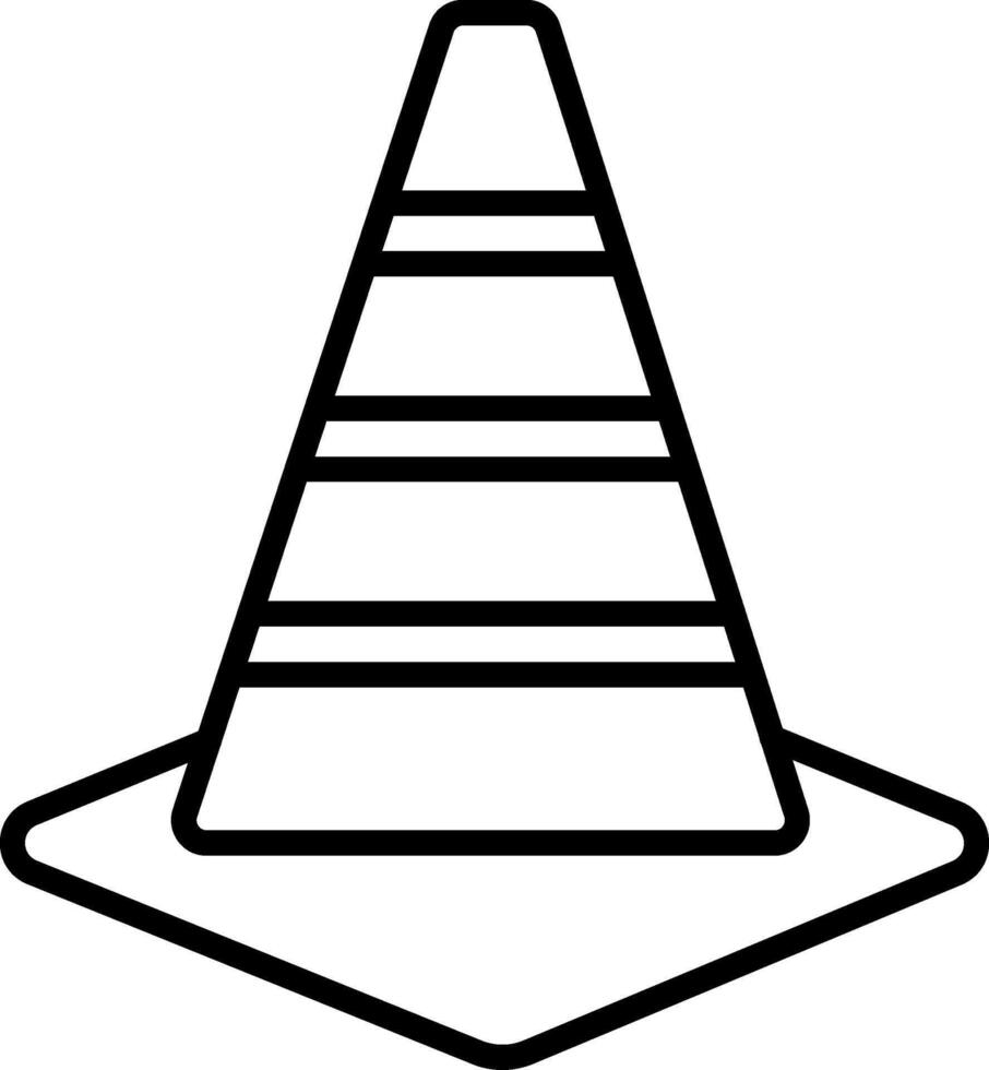Traffic Cone Icon Design Symbol vector
