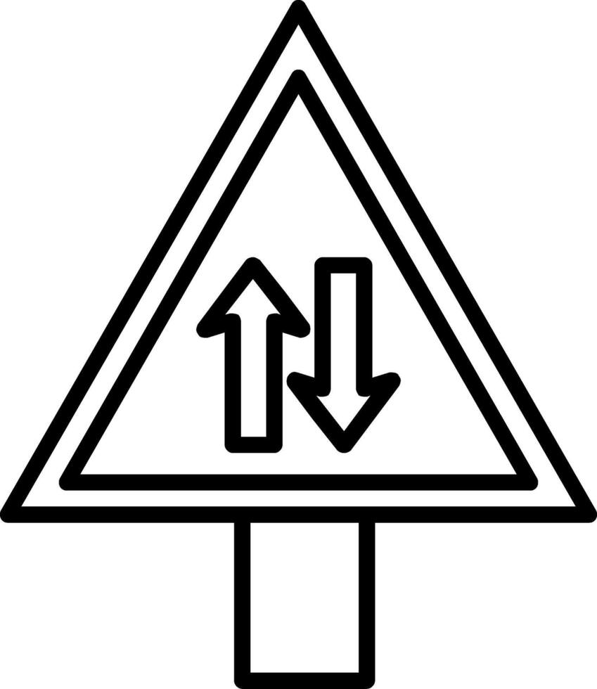 Two Way Icon Design Symbol vector