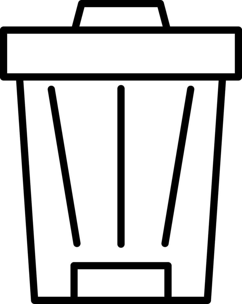 Trash Can Icon Design Symbol vector