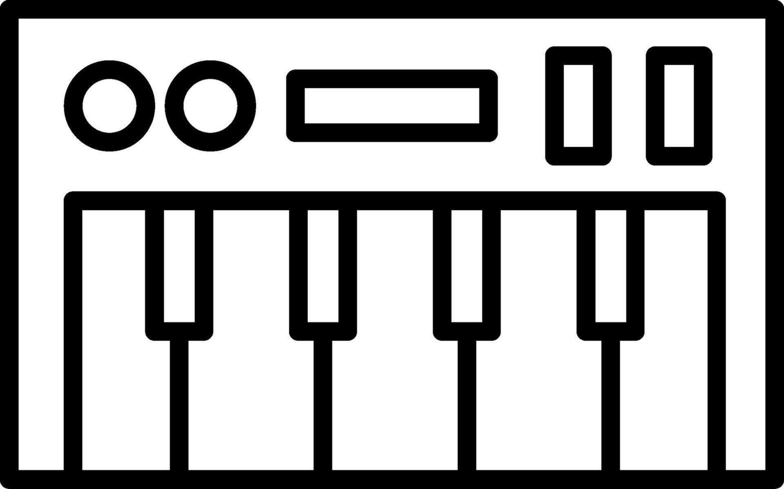 Piano Icon Design Symbol vector