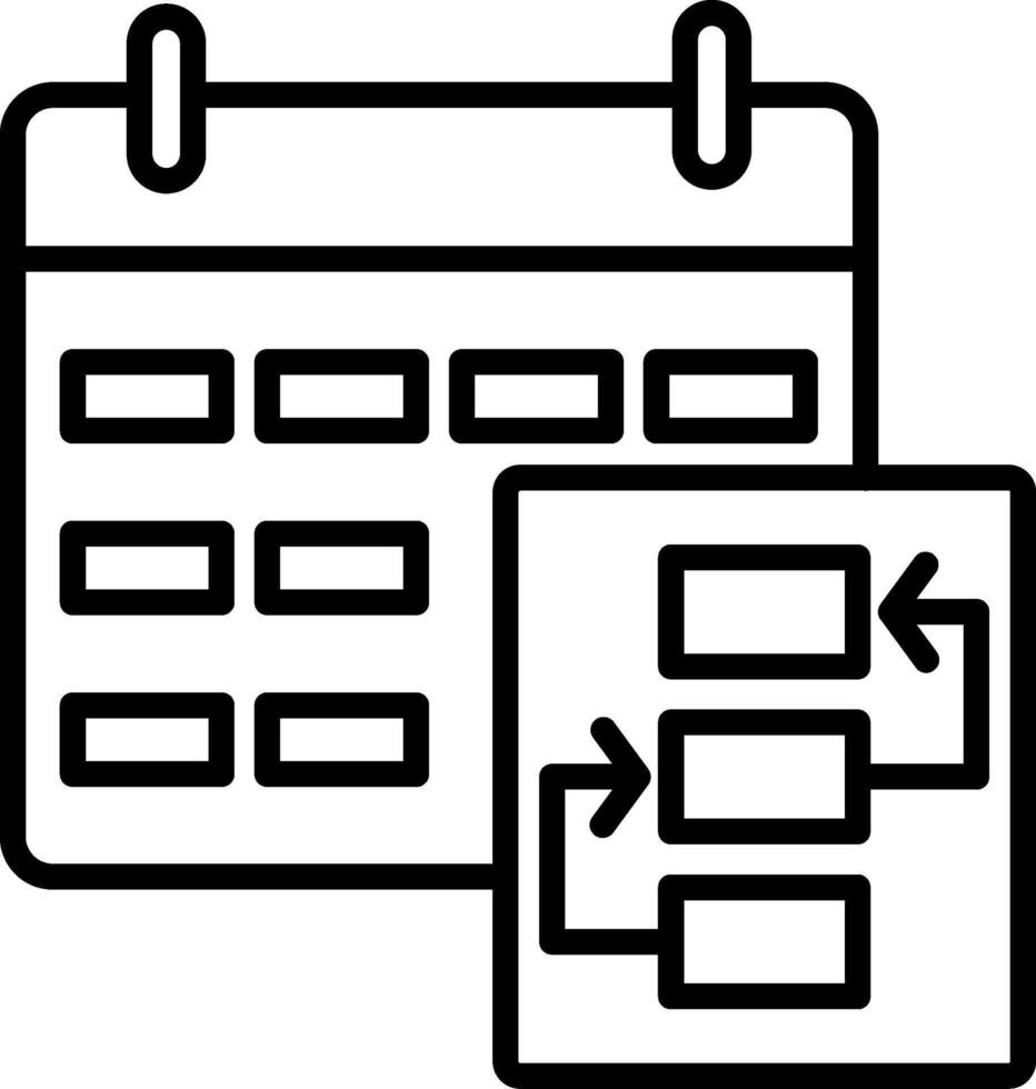 Plan Icon Design Symbol vector