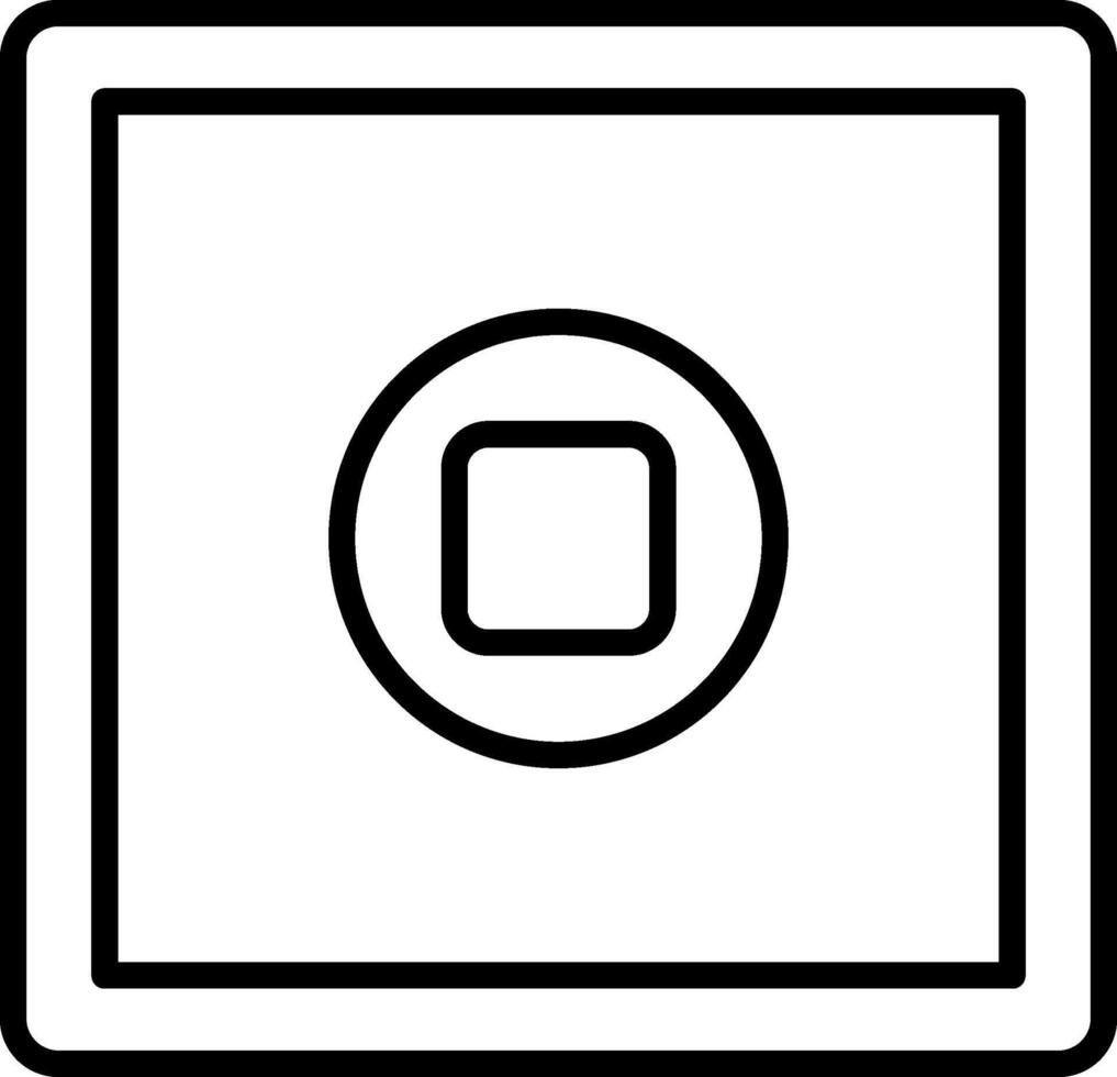 Stop Button Icon Design Symbol vector