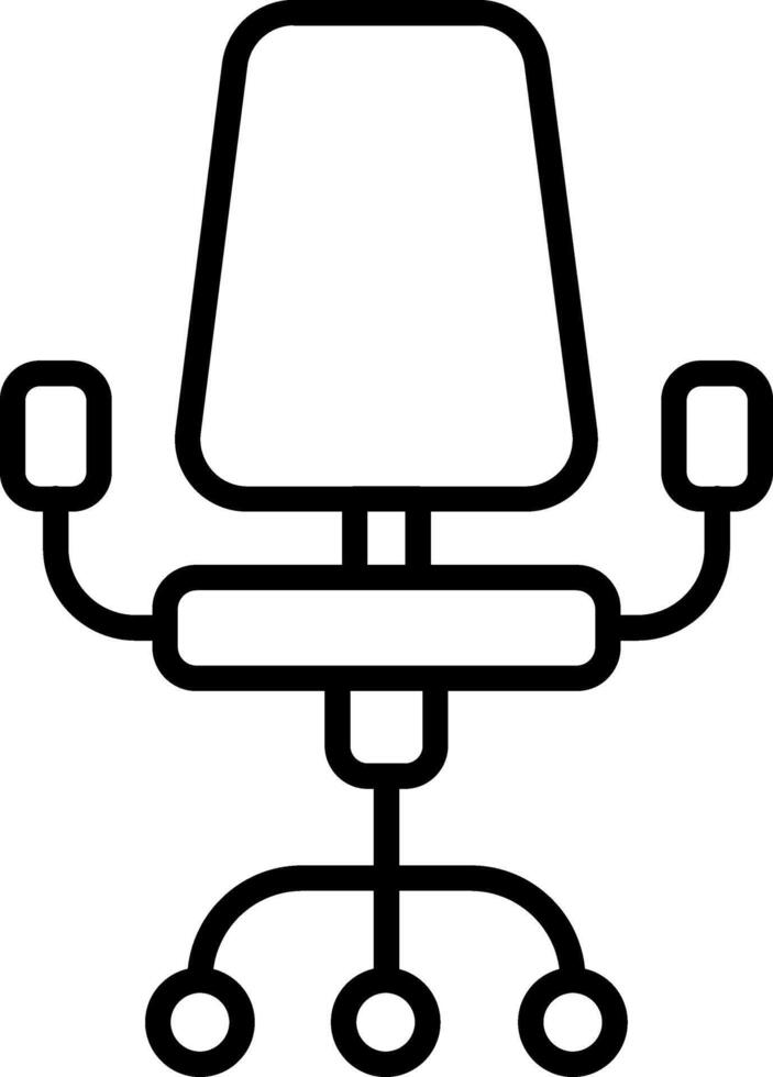 Desk Chair Icon Design Symbol vector