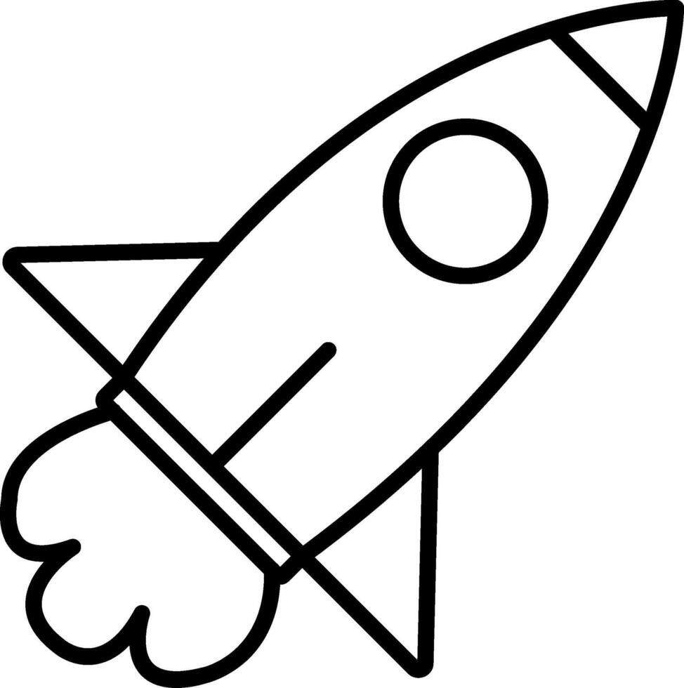 Rocket Launch Icon Design Symbol vector