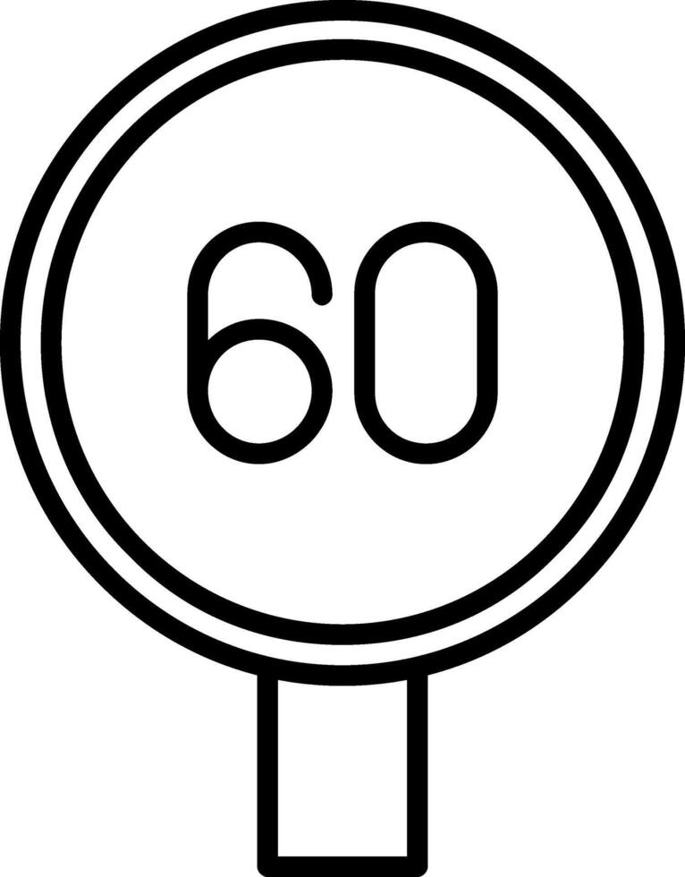 Speed Limit Icon Design Symbol vector