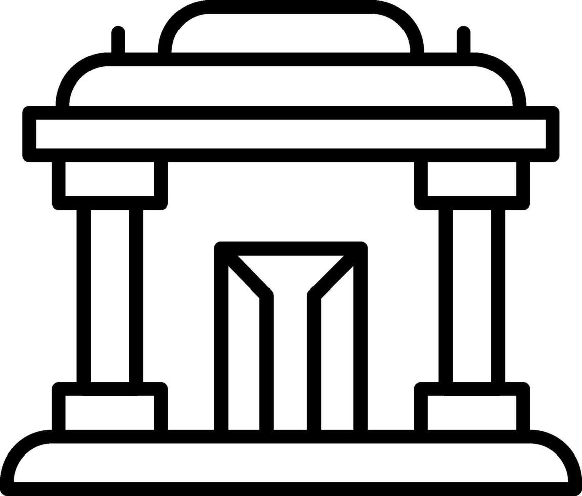 Museum Icon Design Symbol vector