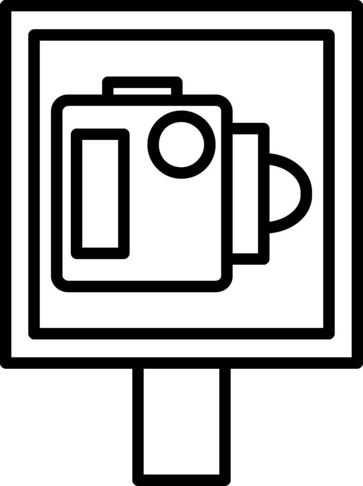 Speed Camera Icon Design Symbol vector
