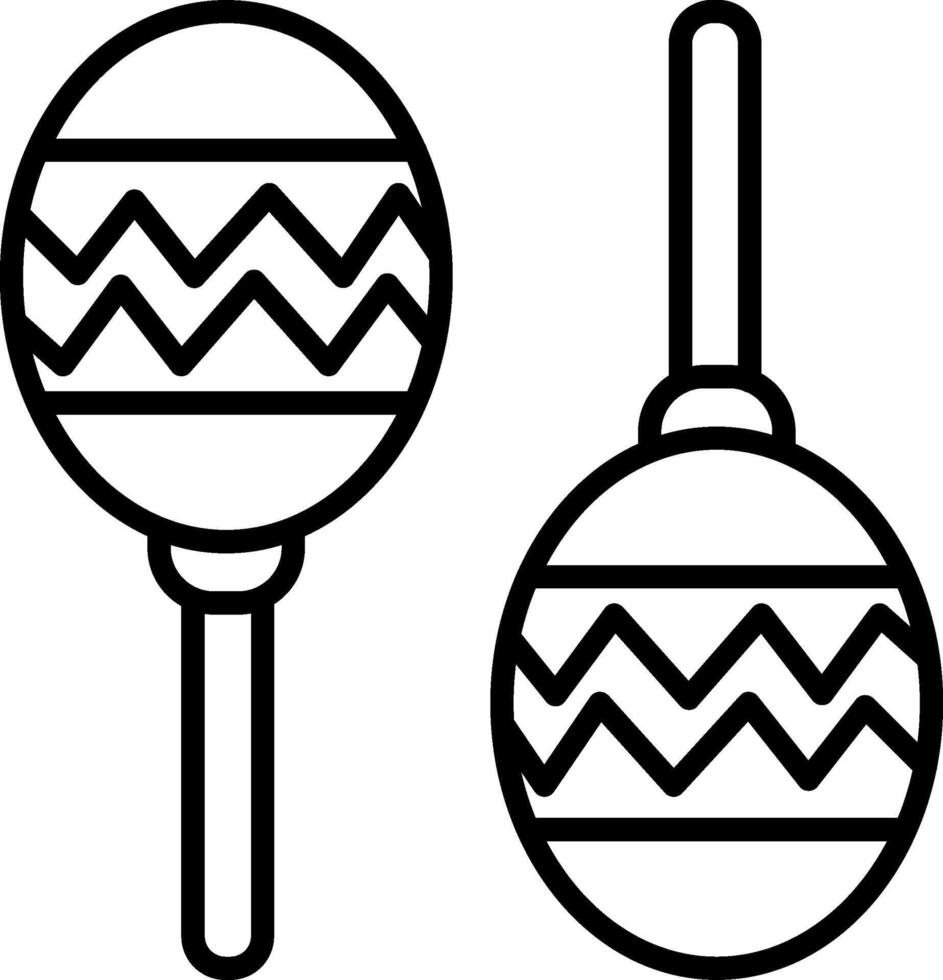 Maracas Icon Design Symbol vector