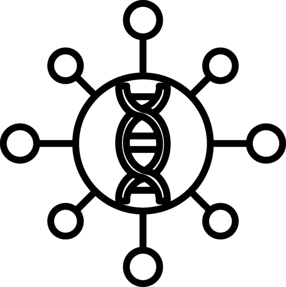 Genomics Icon Design Symbol vector