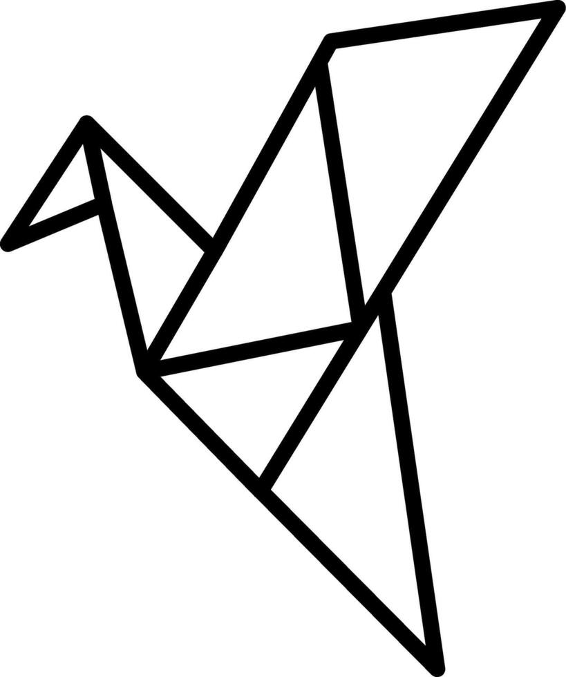 Origami Icon Design Symbol vector