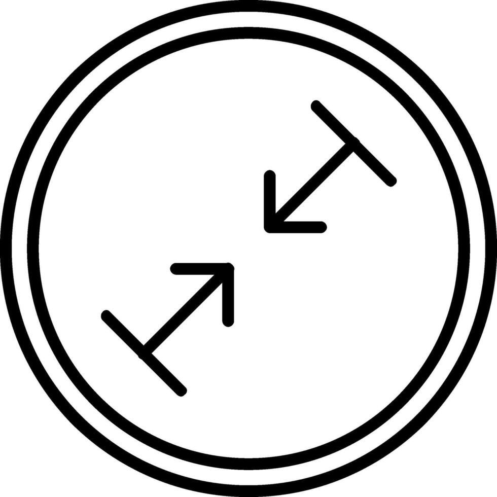 Shrink Icon Design Symbol vector
