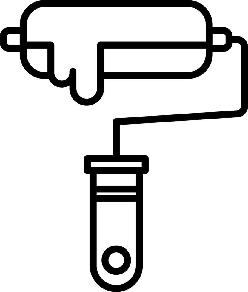 Paint Roller Icon Design Symbol vector