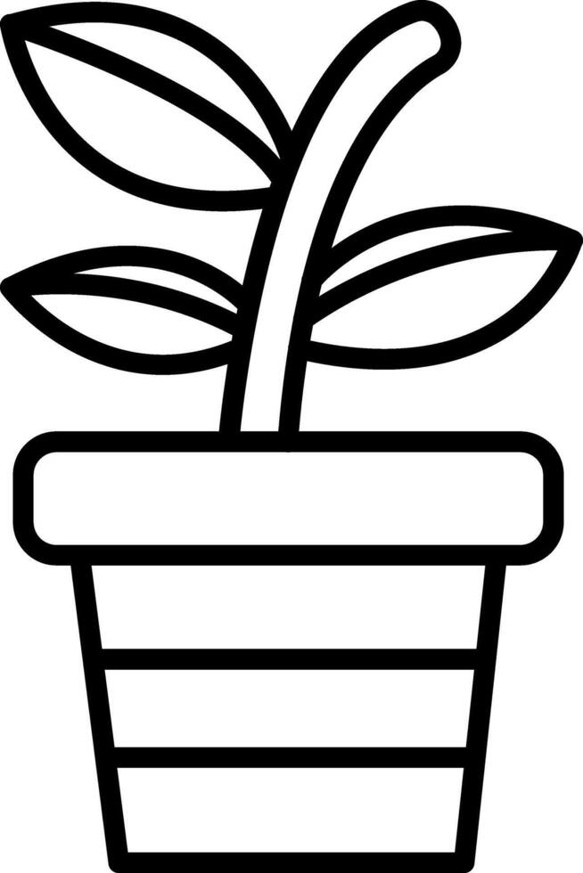 Plant Pot Icon Design Symbol vector