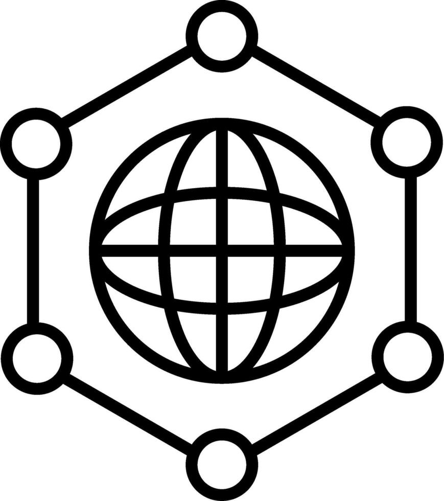 Network Icon Design Symbol vector