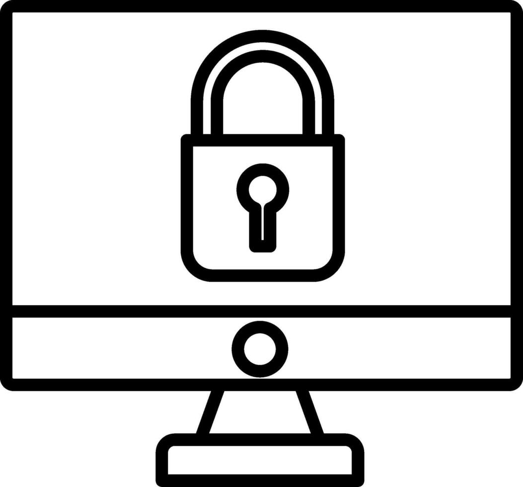 Monitor Icon Design Symbol vector
