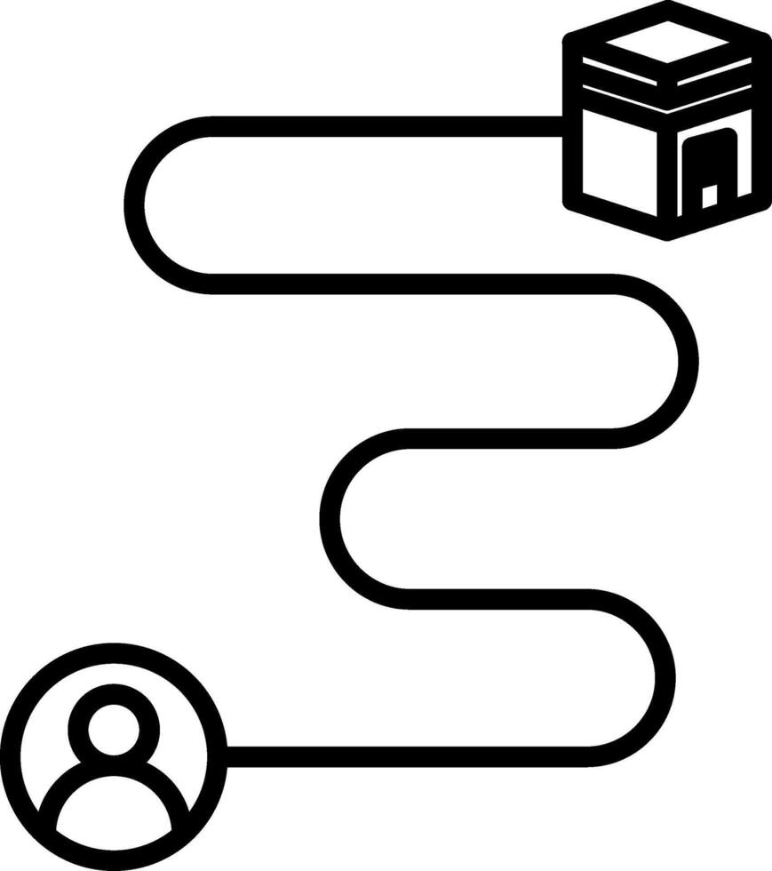 Route Icon Design Symbol vector
