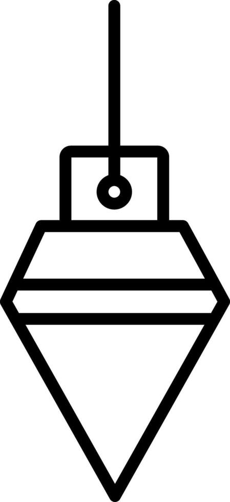 Plumb Bob Icon Design Symbol vector