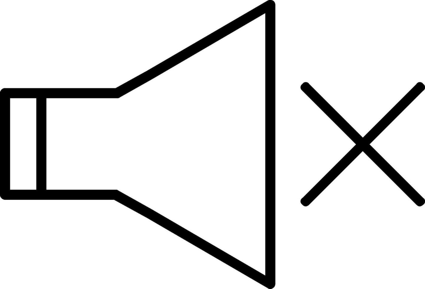 Mute Icon Design Symbol vector
